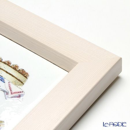 京七宝額（アートSHIPPO） キッチン ケーキ 額アイボリー 16.8×16.8cm
