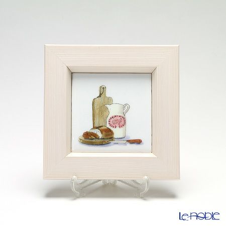 京七宝額（アートSHIPPO） キッチン パン 額アイボリー 16.8×16.8cm