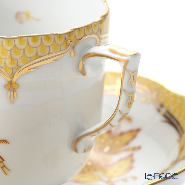 ヘレンド アポニーイエロー イエロースケール 00707-0-00 モカカップ＆ソーサー 150ml