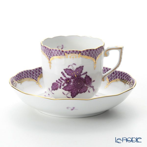 ヘレンド アポニーライラック ライラックスケール 00707-0-00 モカカップ＆ソーサー 150ml