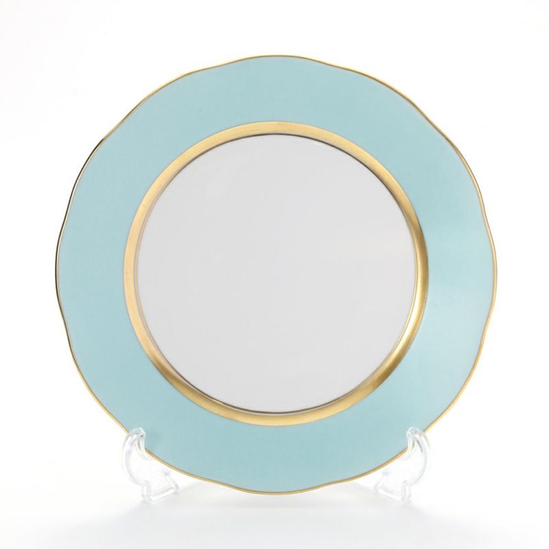 ヘレンド シルクリボン CTQ1 プレート 21cm 20521-0-00 （ライトブルー）