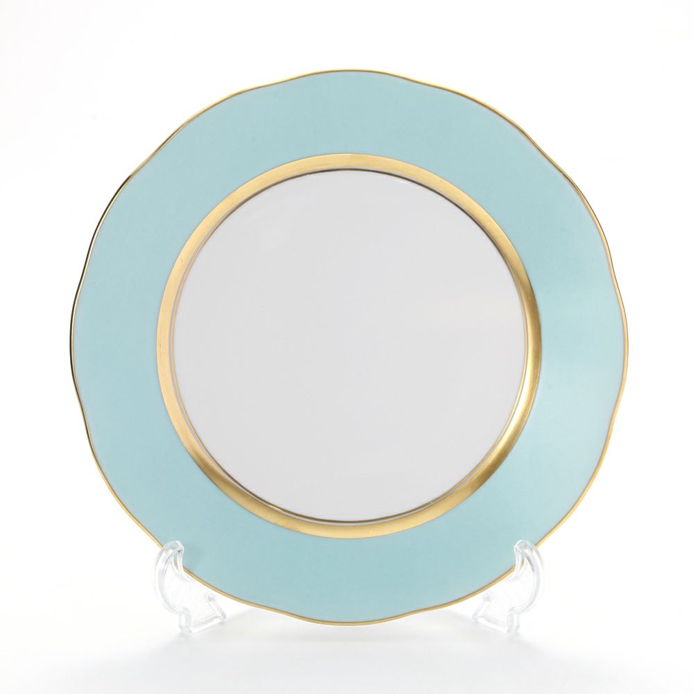 ヘレンド シルクリボン CTQ1 プレート 21cm 20521-0-00 （ライトブルー）