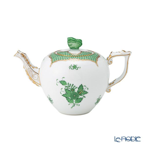 ヘレンド アポニーグリーン グリーンスケール AV-EV ティーセット