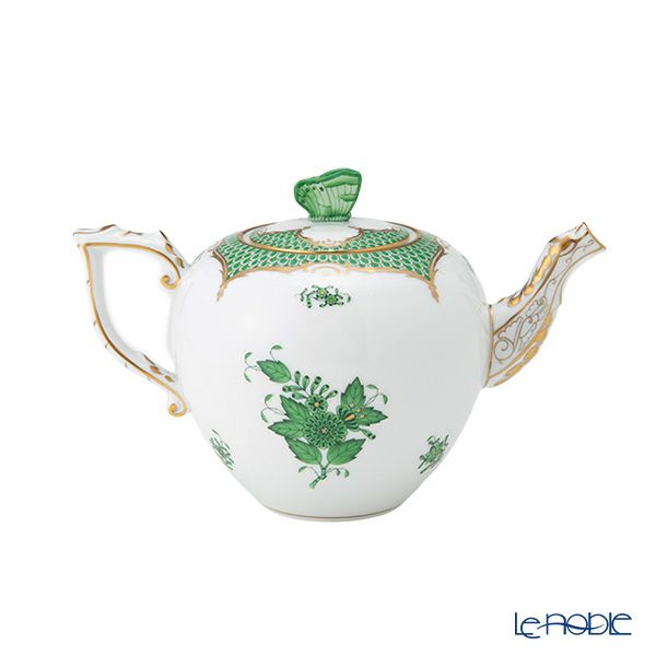 ヘレンド アポニーグリーン グリーンスケール AV-EV ティーセット