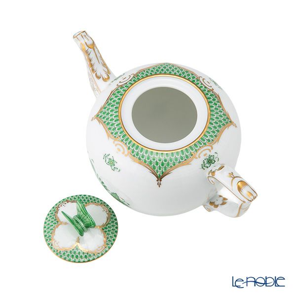 ヘレンド アポニーグリーン グリーンスケール AV-EV ティーセット