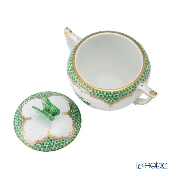 ヘレンド アポニーグリーン グリーンスケール AV-EV ティーセット