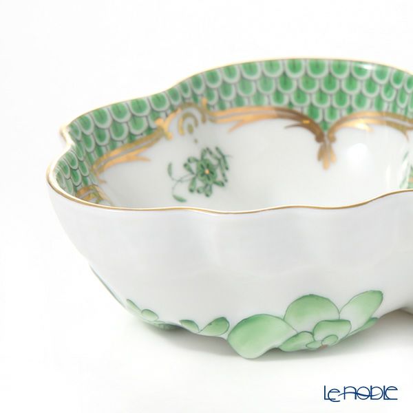 ヘレンド アポニーグリーン グリーンスケール 00492-0-00 オープンシュガー 10.5cm