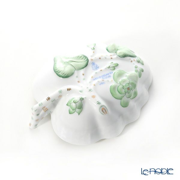 ヘレンド アポニーグリーン グリーンスケール 00492-0-00 オープンシュガー 10.5cm