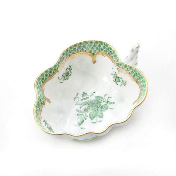 ヘレンド アポニーグリーン グリーンスケール 00492-0-00 オープンシュガー 10.5cm