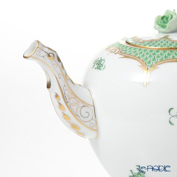 ヘレンド アポニーグリーン グリーンスケール 00606-0-09 ティーポット ローズ 800ml