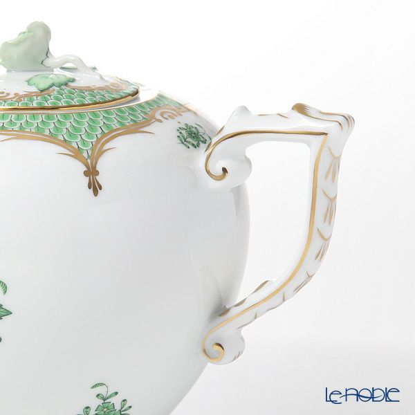 ヘレンド アポニーグリーン グリーンスケール 00606-0-09 ティーポット ローズ 800ml