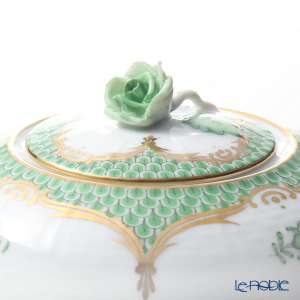 ヘレンド アポニーグリーン グリーンスケール 00606-0-09 ティーポット ローズ 800ml