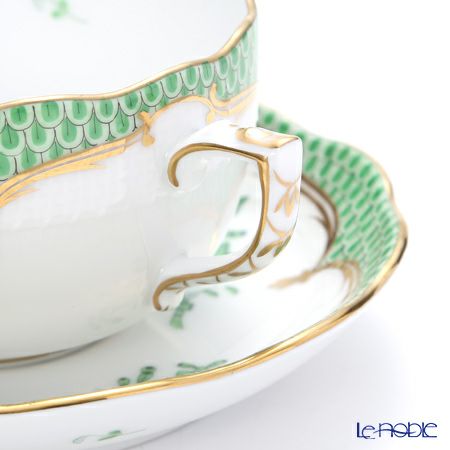 ヘレンド アポニーグリーン グリーンスケール 00724-0-00 ティーカップ＆ソーサー 200ml