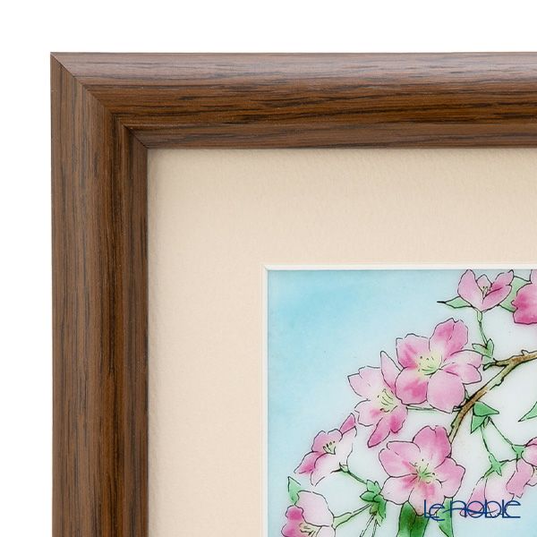 京七宝額（アートSHIPPO） 桜 額17×17cm オーク※額縁のデザインや色が入荷時期により多少異なる場合があります。※