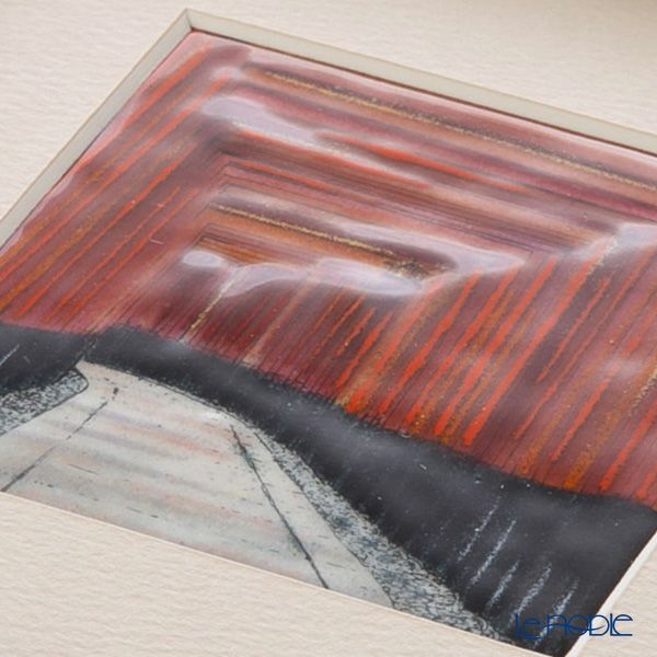 京七宝額（アートSHIPPO） 京都 千本鳥居 額17×17cm オーク※額縁のデザインや色が入荷時期により多少異なる場合があります。※