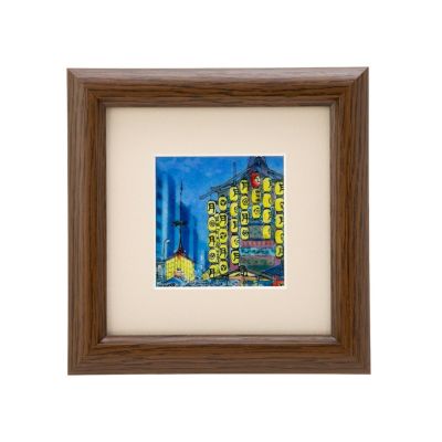 京七宝額（アートSHIPPO） 京都 祇園祭 額17×17cm オーク※額縁の