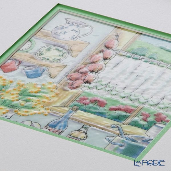 京七宝額（アートSHIPPO） カントリーキッチン 額25.5×25.5cm アイボリーゴールド※額縁のデザインや色が入荷時期により多少異なる場合があります。※