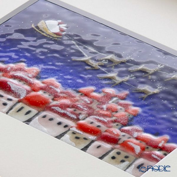 京七宝額（アートSHIPPO） サンタ 額30×25cm アイボリーゴールドデコ※額縁のデザインや色が入荷時期により多少異なる場合があります。※