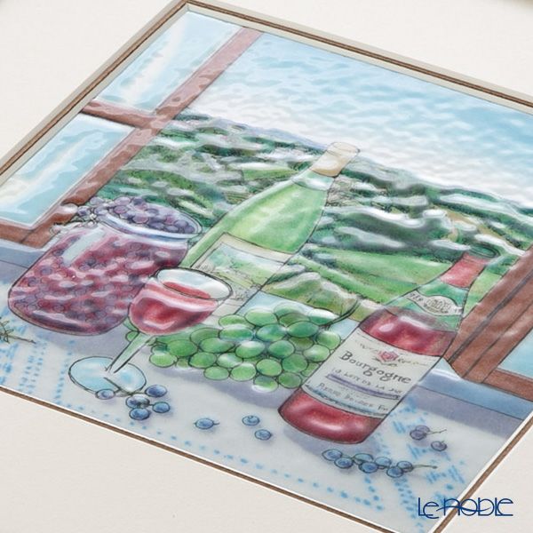 京七宝額（アートSHIPPO） ブルゴーニュワイン 額30×30cm チーク※額縁のデザインや色が入荷時期により多少異なる場合があります。※