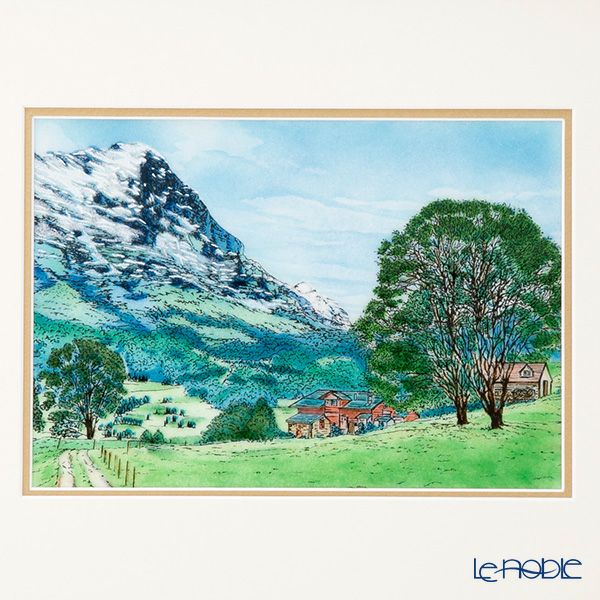 京七宝額（アートSHIPPO） グリンデルヴァルト 額40×33cm チーク※額縁のデザインや色が入荷時期により多少異なる場合があります。※