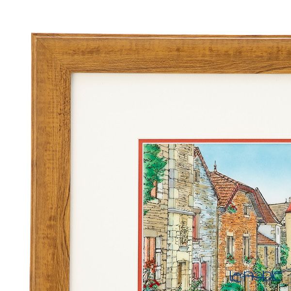 京七宝額（アートSHIPPO） ブルゴーニュ 額40×33cm チーク※額縁のデザインや色が入荷時期により多少異なる場合があります。※