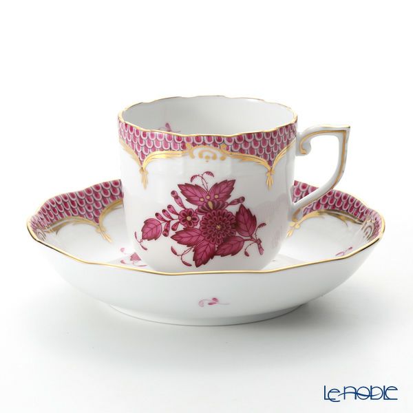 ヘレンド アポニーピンク ピンクスケール 00707-0-00 モカカップ＆ソーサー 150ml