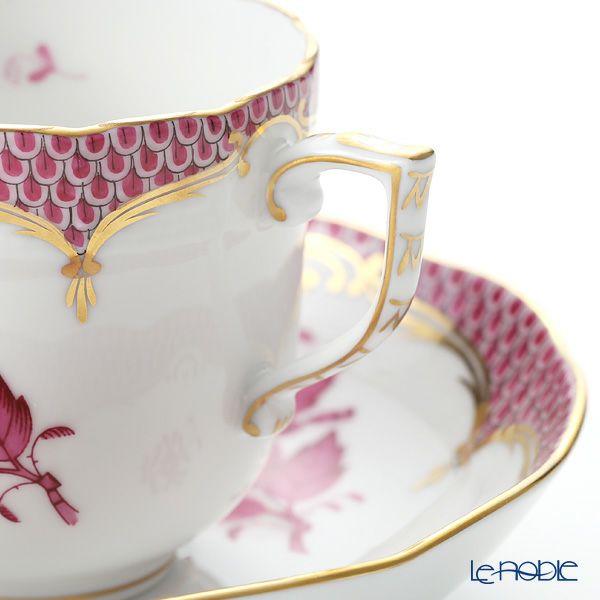 ヘレンド アポニーピンク ピンクスケール 00707-0-00 モカカップ＆ソーサー 150ml