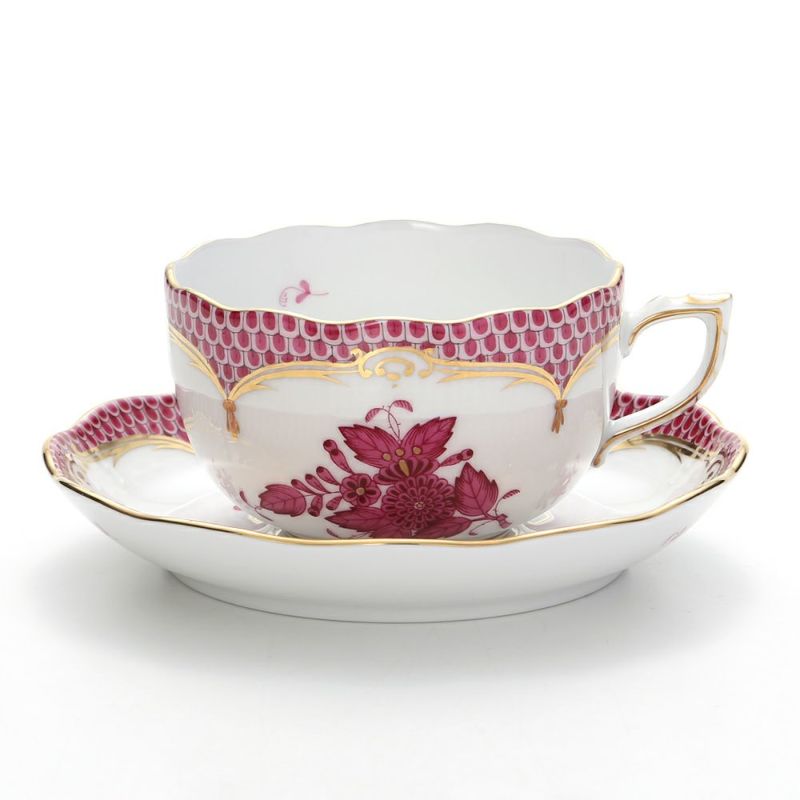 ヘレンド アポニーピンク ピンクスケール 00724-0-00 ティーカップ＆ソーサー 200ml