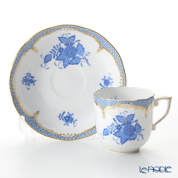 ヘレンド アポニーブルー ブルースケール 00707-0-00 モカカップ＆ソーサー 150ml