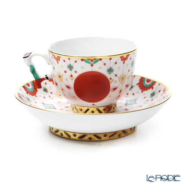 ヘレンド シノワズリ （中国趣味） FBI 宝石の房飾り 03364-0-21 マンダリン ラージカップ＆ソーサー