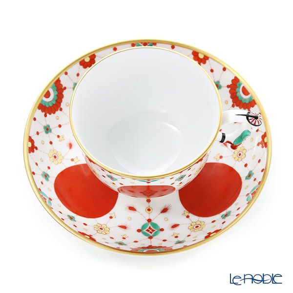 ヘレンド シノワズリ （中国趣味） FBI 宝石の房飾り 03364-0-21 マンダリン ラージカップ＆ソーサー