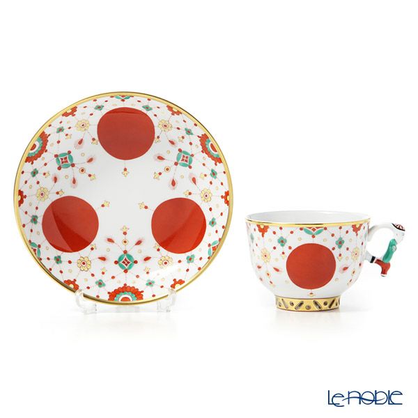 ヘレンド シノワズリ （中国趣味） FBI 宝石の房飾り 03364-0-21 マンダリン ラージカップ＆ソーサー