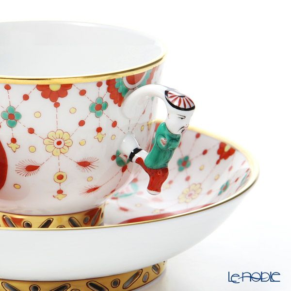 ヘレンド シノワズリ （中国趣味） FBI 宝石の房飾り 03364-0-21 マンダリン ラージカップ＆ソーサー