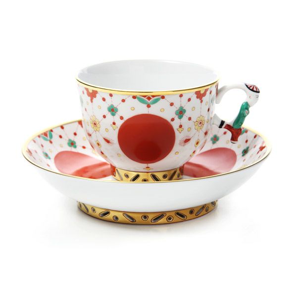 ヘレンド シノワズリ （中国趣味） FBI 宝石の房飾り 03364-0-21 マンダリン ラージカップ＆ソーサー
