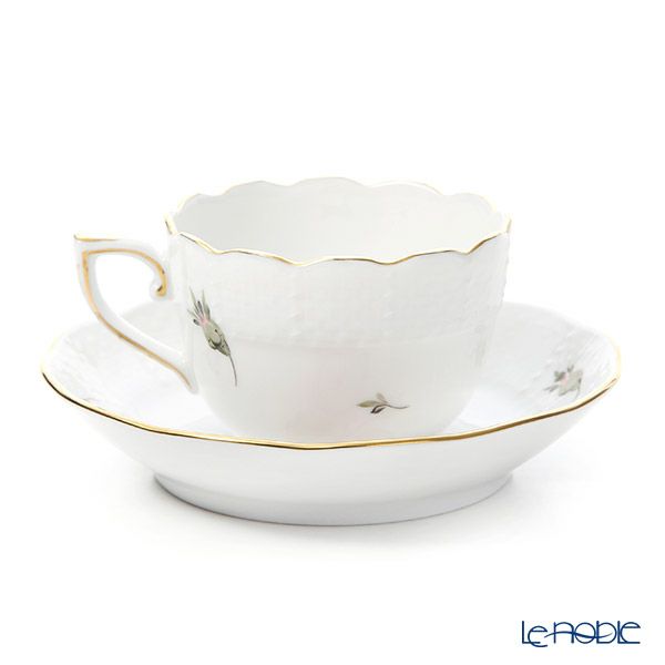 ヘレンド ウィーンのバラ ゴールド 00711-0-00 モカカップ＆ソーサー 100ml