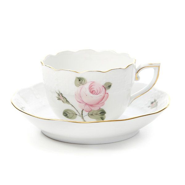 ヘレンド ウィーンのバラ ゴールド 00711-0-00 モカカップ＆ソーサー 100ml