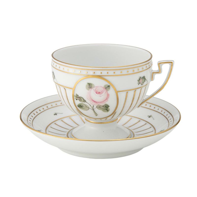 ヘレンド ウィーンのバラ ゴールド ティーカップ＆ソーサー 04459-0-00