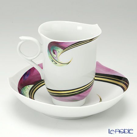 マイセン（Meissen） アクア 662501／28582／01 コーヒーカップ＆ソーサー 180ml グリーン