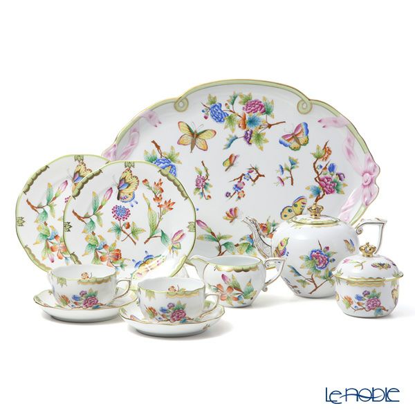 ヘレンド クラウンオブヴィクトリア VICTVT ティーセット LE200 世界限定生産200点