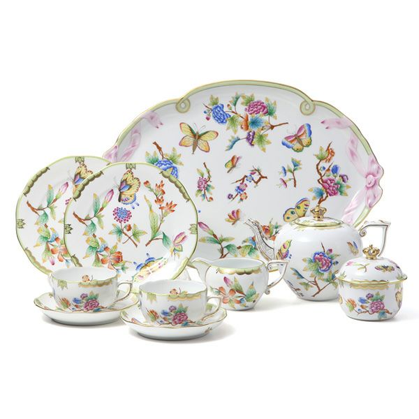 ヘレンド クラウンオブヴィクトリア VICTVT ティーセット LE200 世界限定生産200点