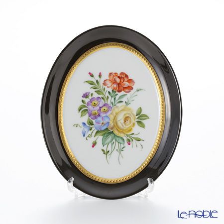 アウガルテン（AUGARTEN） アウガルテンブーケ（6682F） 黄色いバラ スモールディッシュ（飾り皿） 12cm（841）