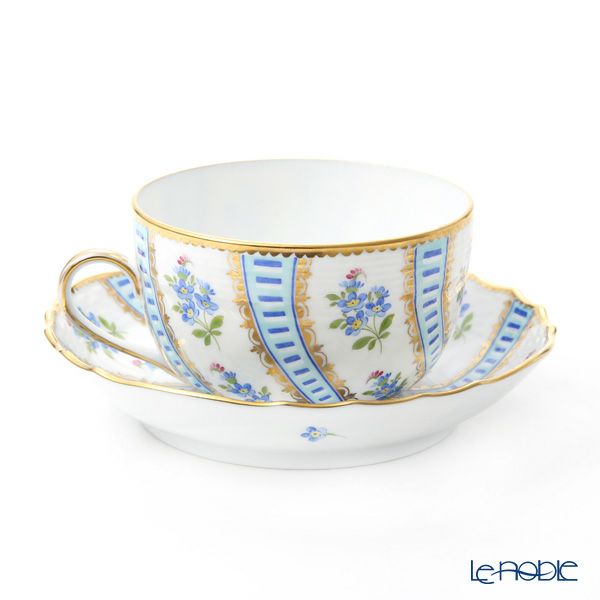 ヘレンド 忘れな草 ターコイズ MYTTQ ティーカップ＆ソーサー 01726-0-00