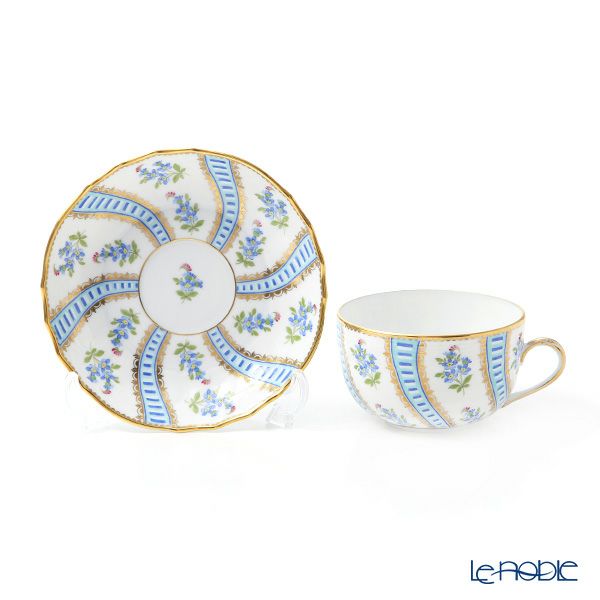 ヘレンド 忘れな草 ターコイズ MYTTQ ティーカップ＆ソーサー 01726-0-00