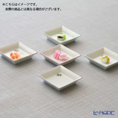 アウガルテン（AUGARTEN） プティットフルール（7096F） レッド スクエアディッシュ 8×8cm（867）