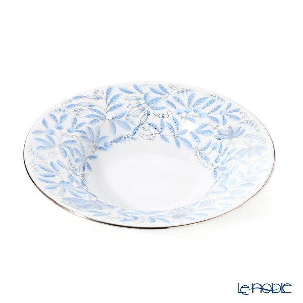 ヘレンド 東方の楽園 ブループラチナ・ZOBAS-PT スーププレート 22.5cm 02505-0-00