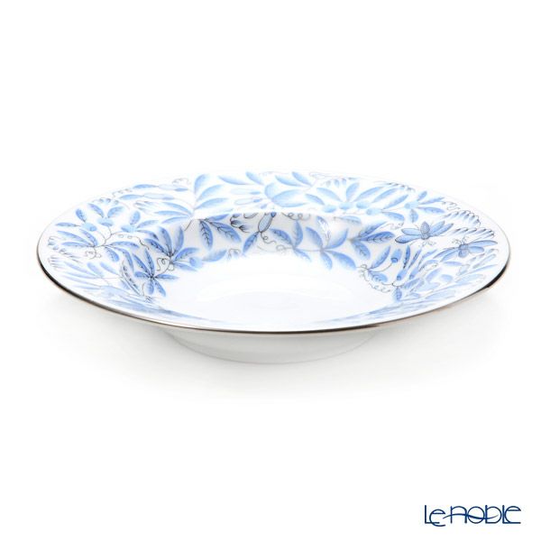 ヘレンド 東方の楽園 ブループラチナ・ZOBAS-PT スーププレート 22.5cm 02505-0-00