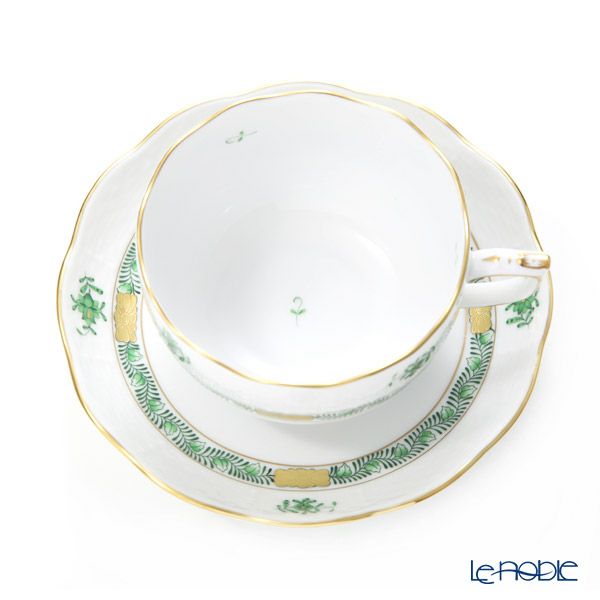 ヘレンド アポニーグリーンシンプル ASV-CH 00724-0-00 ティーカップ＆ソーサー 200ml