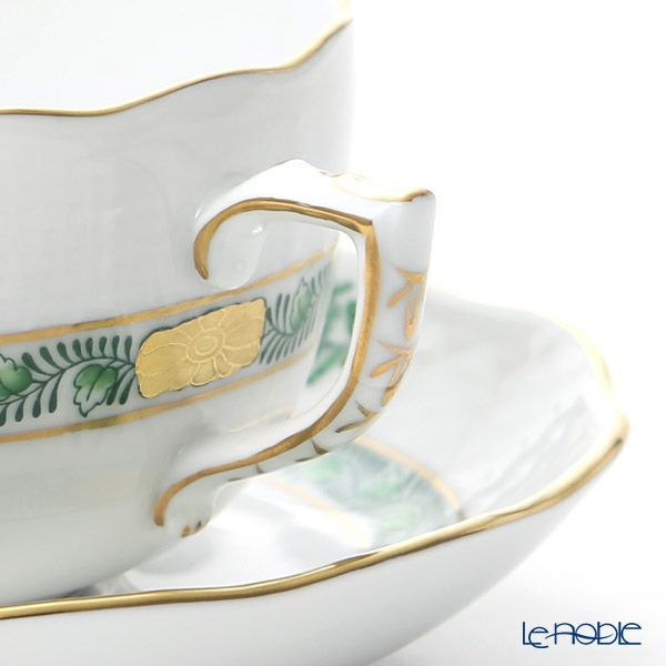 ヘレンド アポニーグリーンシンプル ASV-CH 00724-0-00 ティーカップ＆ソーサー 200ml