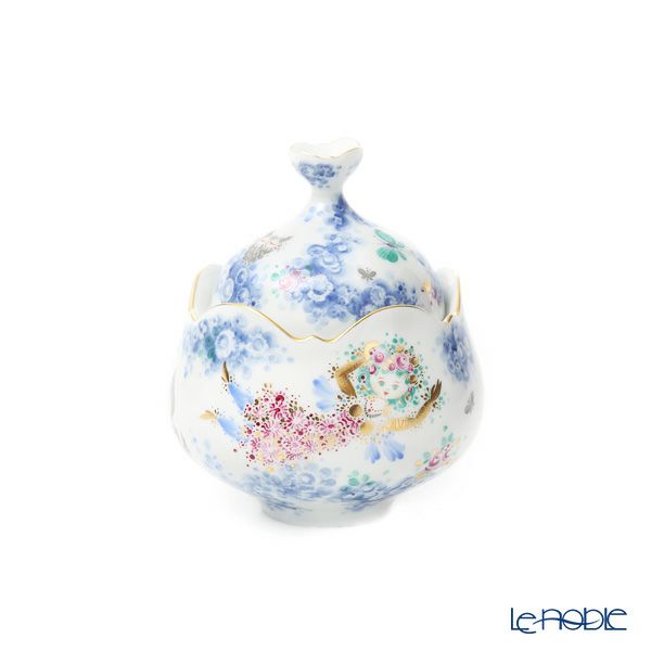 マイセン（Meissen） ミッドサマー・ナイトドリーム／真夏の夜の夢 カバードシュガー 11cm （蓋付 シュガーポット） 680691／23925