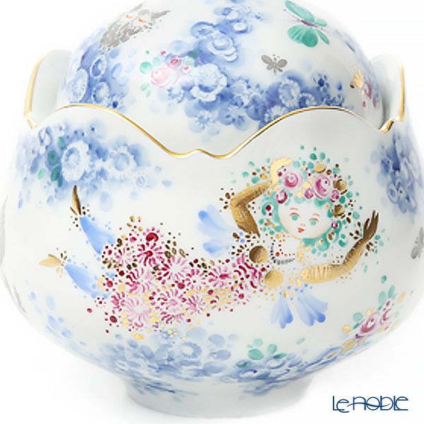 マイセン（Meissen） ミッドサマー・ナイトドリーム／真夏の夜の夢 カバードシュガー 11cm （蓋付 シュガーポット） 680691／23925